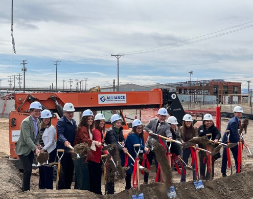 Groundbreaking Photo 3, Shoveling